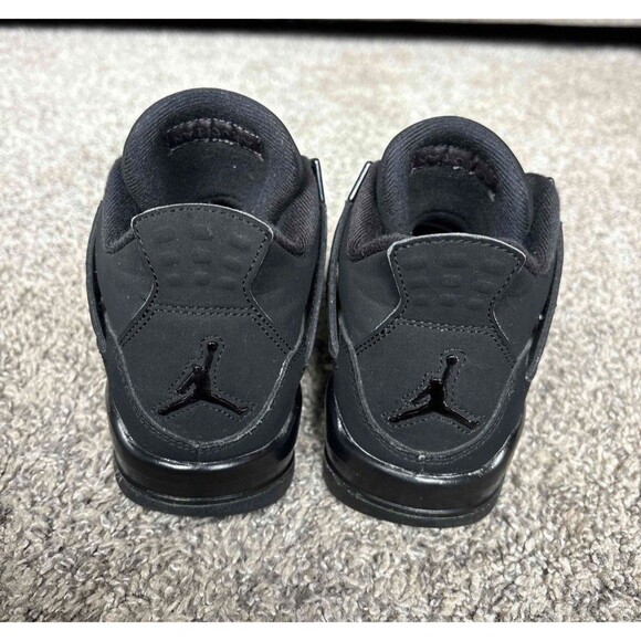 Nike Air Jordan 4 Retro Black Cat Size 4 Youth (Size 5.5 Women's) - Picture 4 of 8